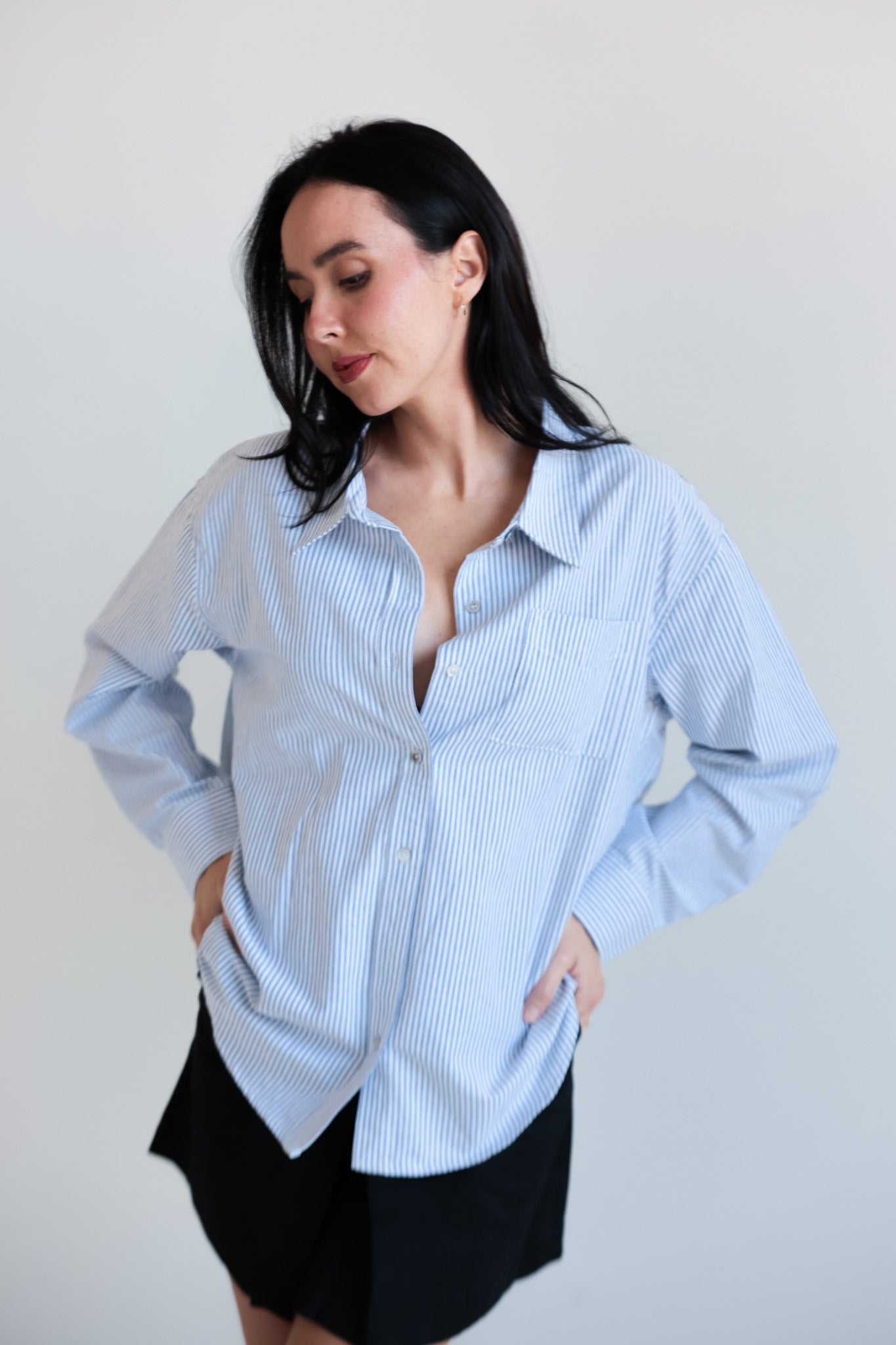 Classic Striped Oversized Shirt