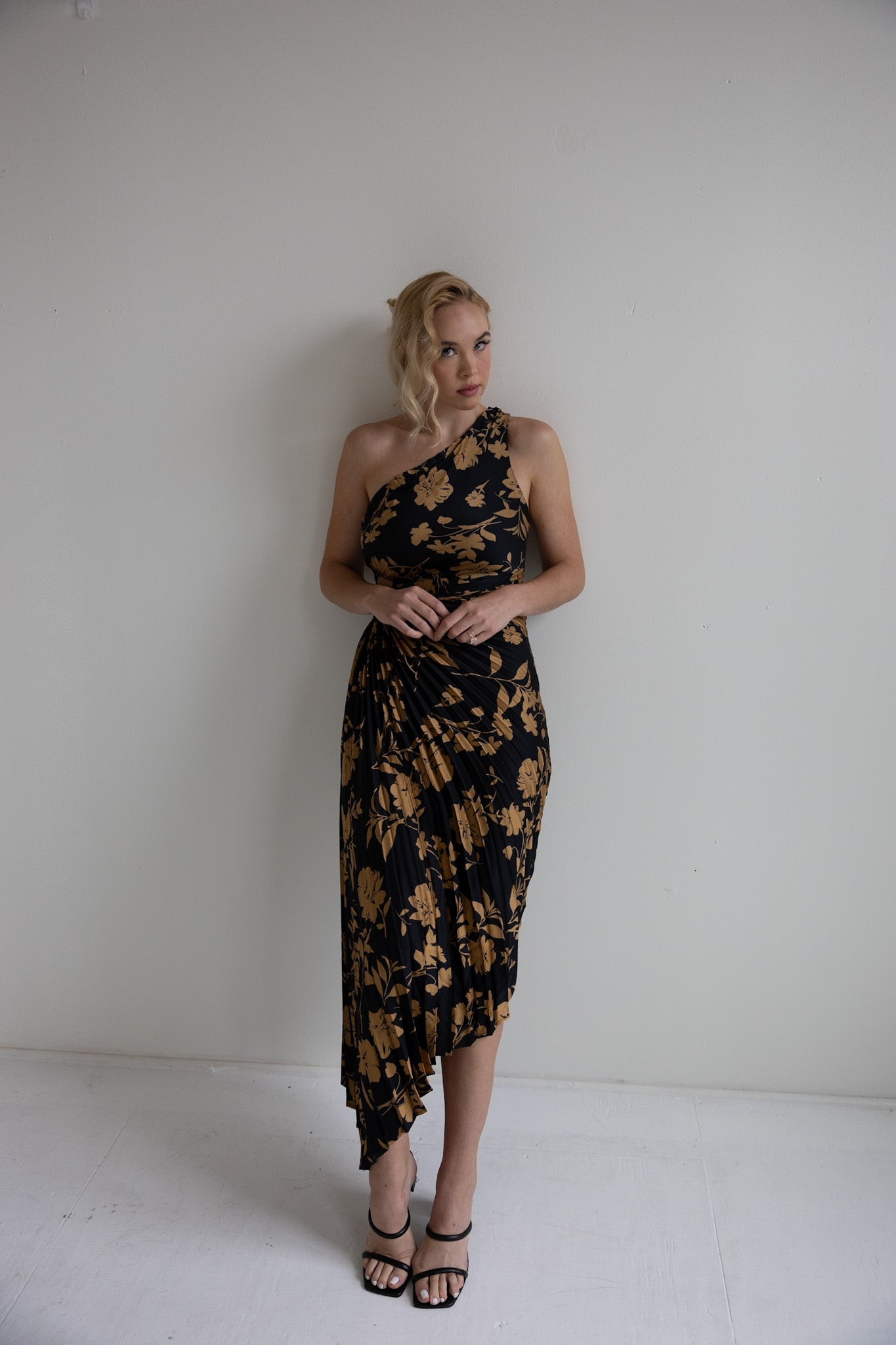 The Marigold One-Shoulder Asymmetrical Dress