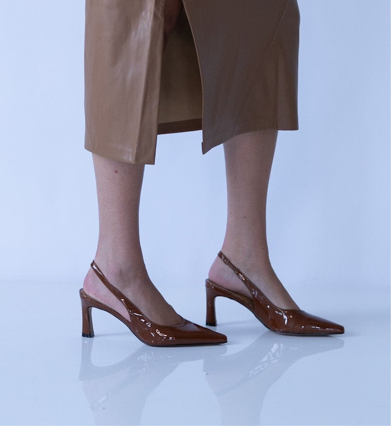 Everyday Patent Slingback Heel