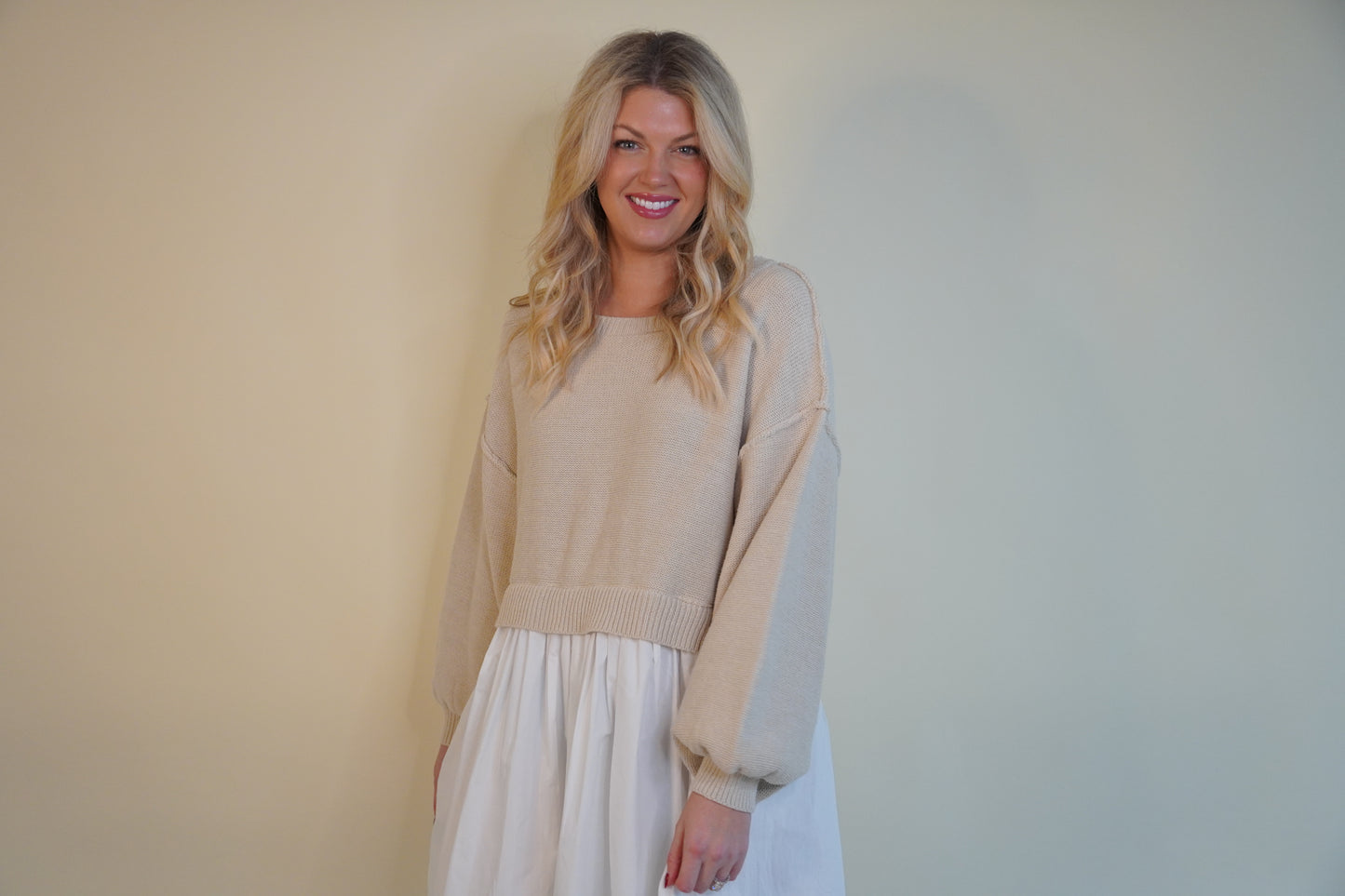 Effortless Two-in-One Sweater Dress