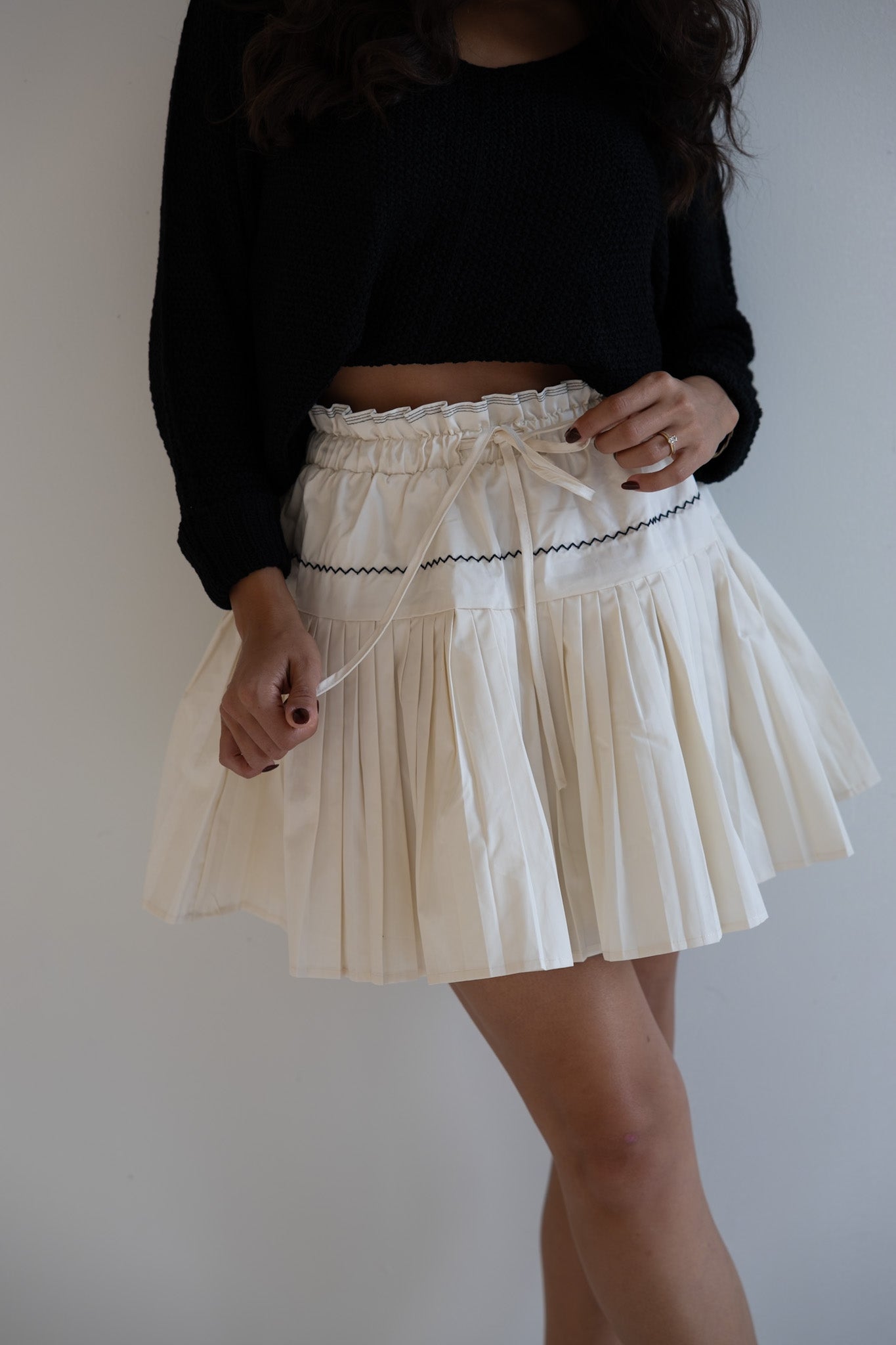 Pleated Charm Skirt