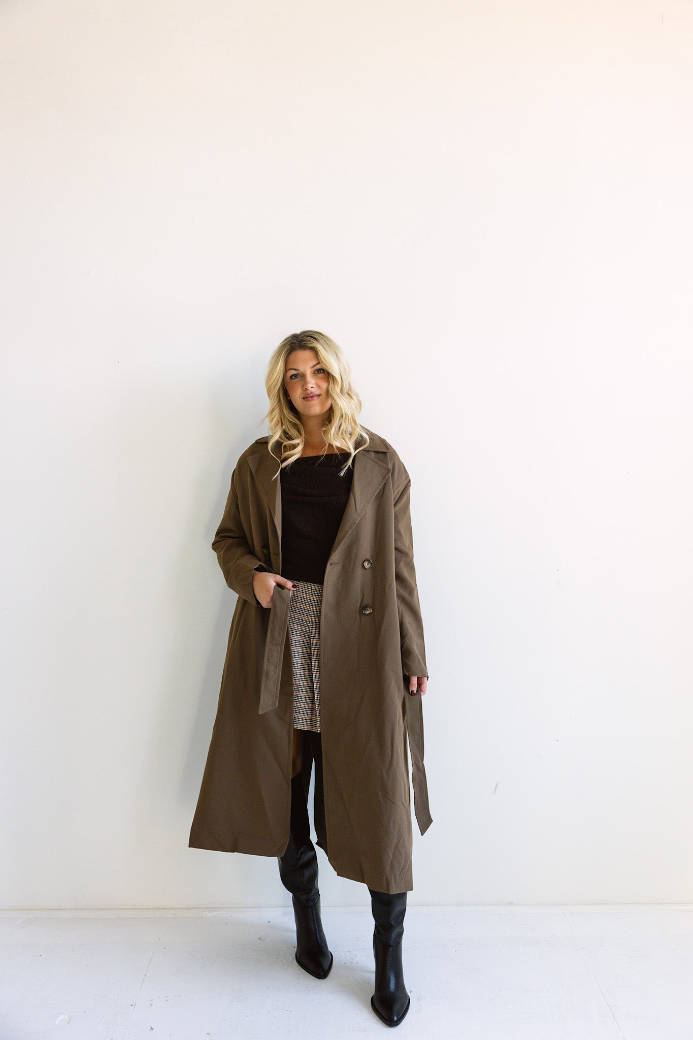 Classic Long Trench Coat