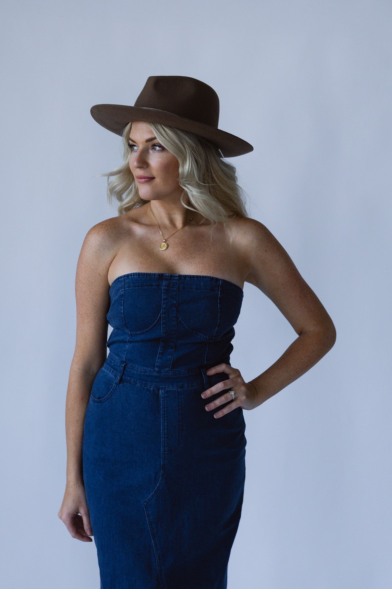 Denim Midi Dress